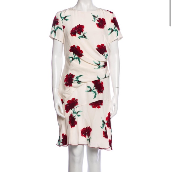 NWT Oscar de la renta floral silk dress - Picture 6 of 9